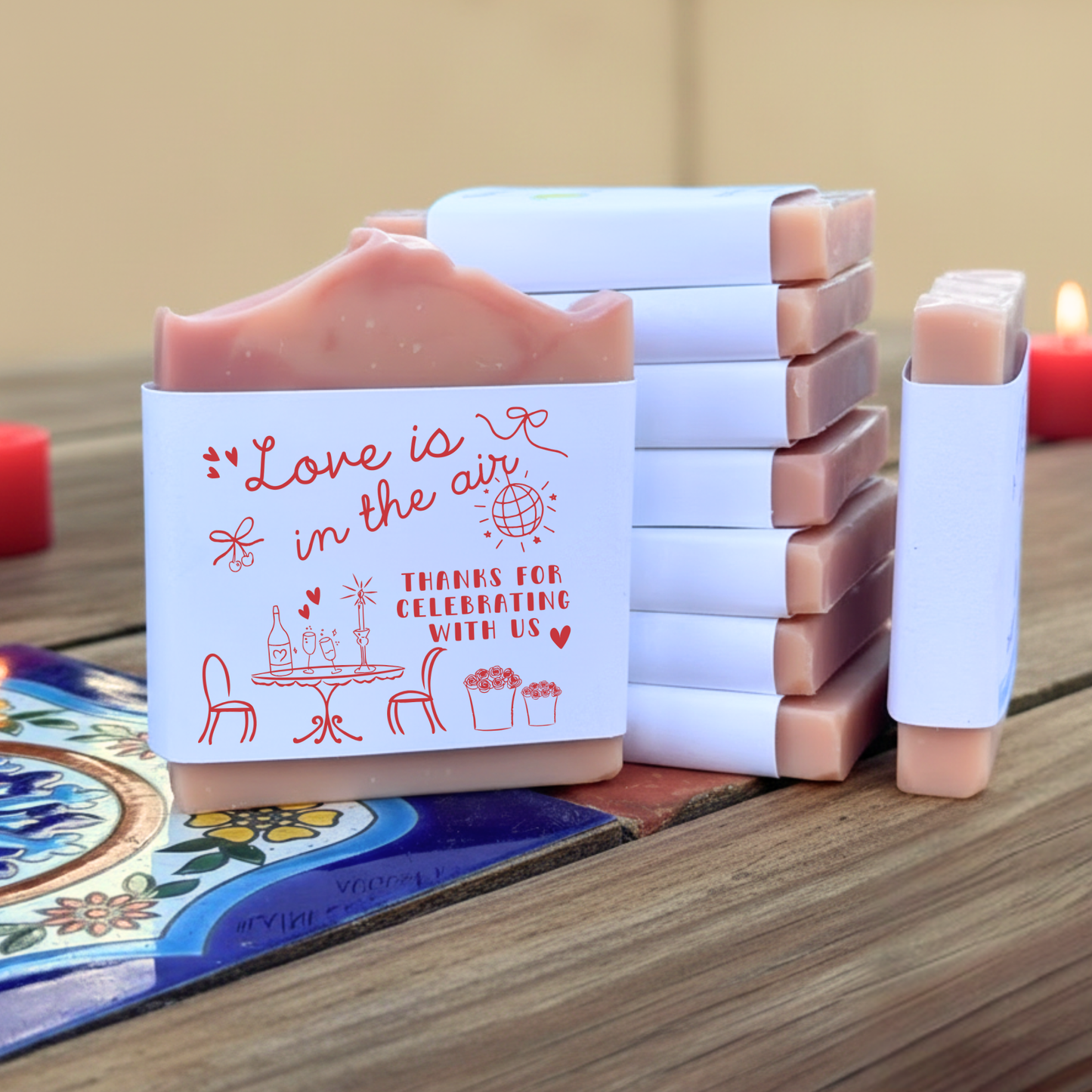 Love is in the Air Bridal Shower Soap Favors – Vegan Soap | Eco-Friendly Keepsakes