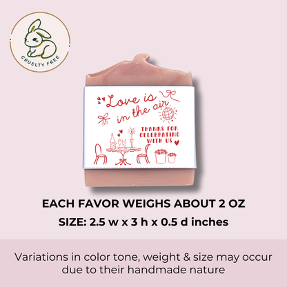 Love is in the Air Bridal Shower Soap Favors – Vegan Soap | Eco-Friendly Keepsakes