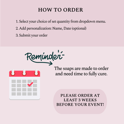 Love is in the Air Bridal Shower Soap Favors – Vegan Soap | Eco-Friendly Keepsakes