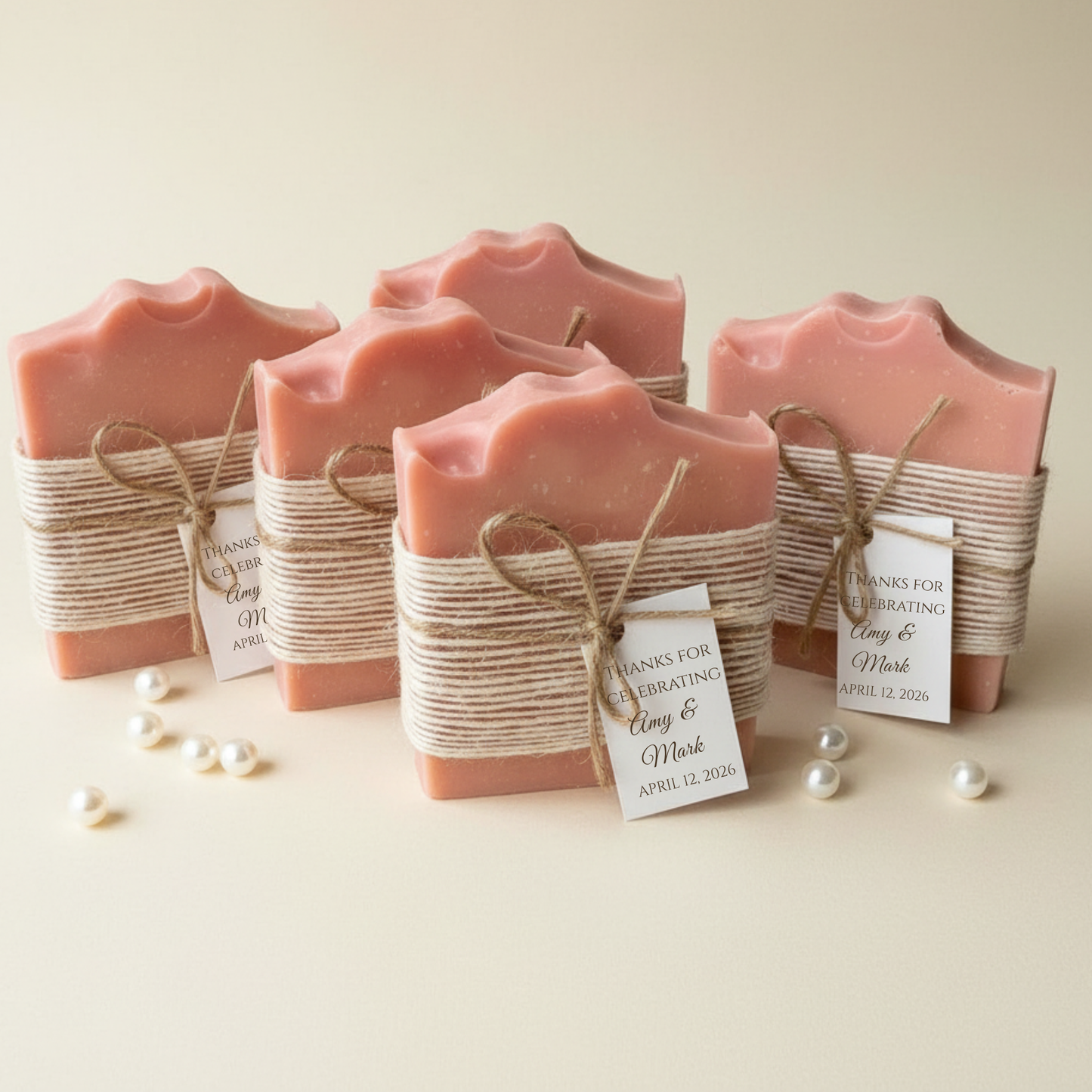 Premium Bridal Shower Favors | Vegan Soap Luxury Artisan Keepsakes