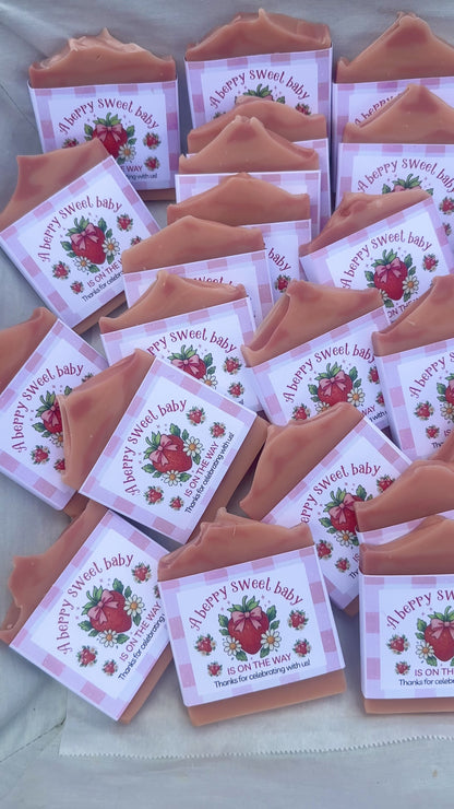 Berry Sweet Baby Shower Favors – Vegan Soap | Eco-Friendly Keepsakes