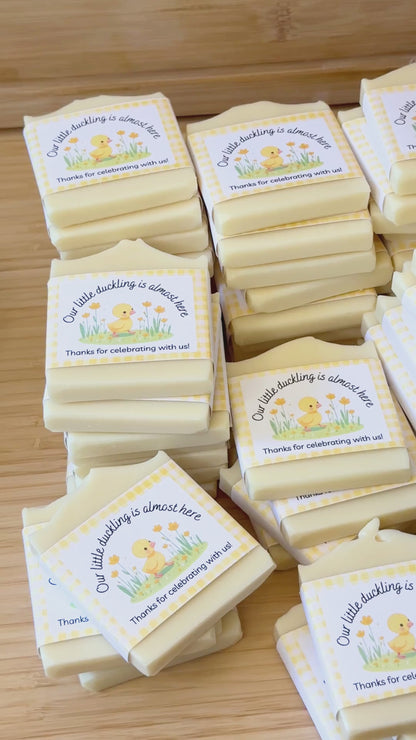Little Duckling Baby Shower Favors – Vegan Soap | Goose Theme Keepsakes